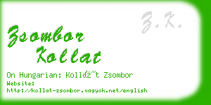 zsombor kollat business card